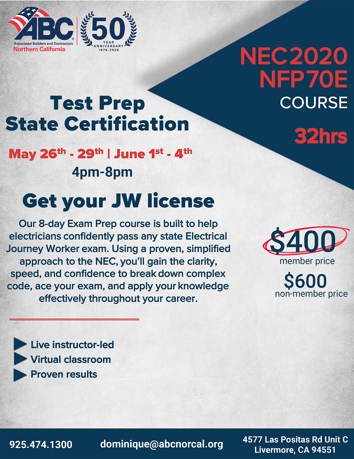 NEC 2020 NFP70E Course