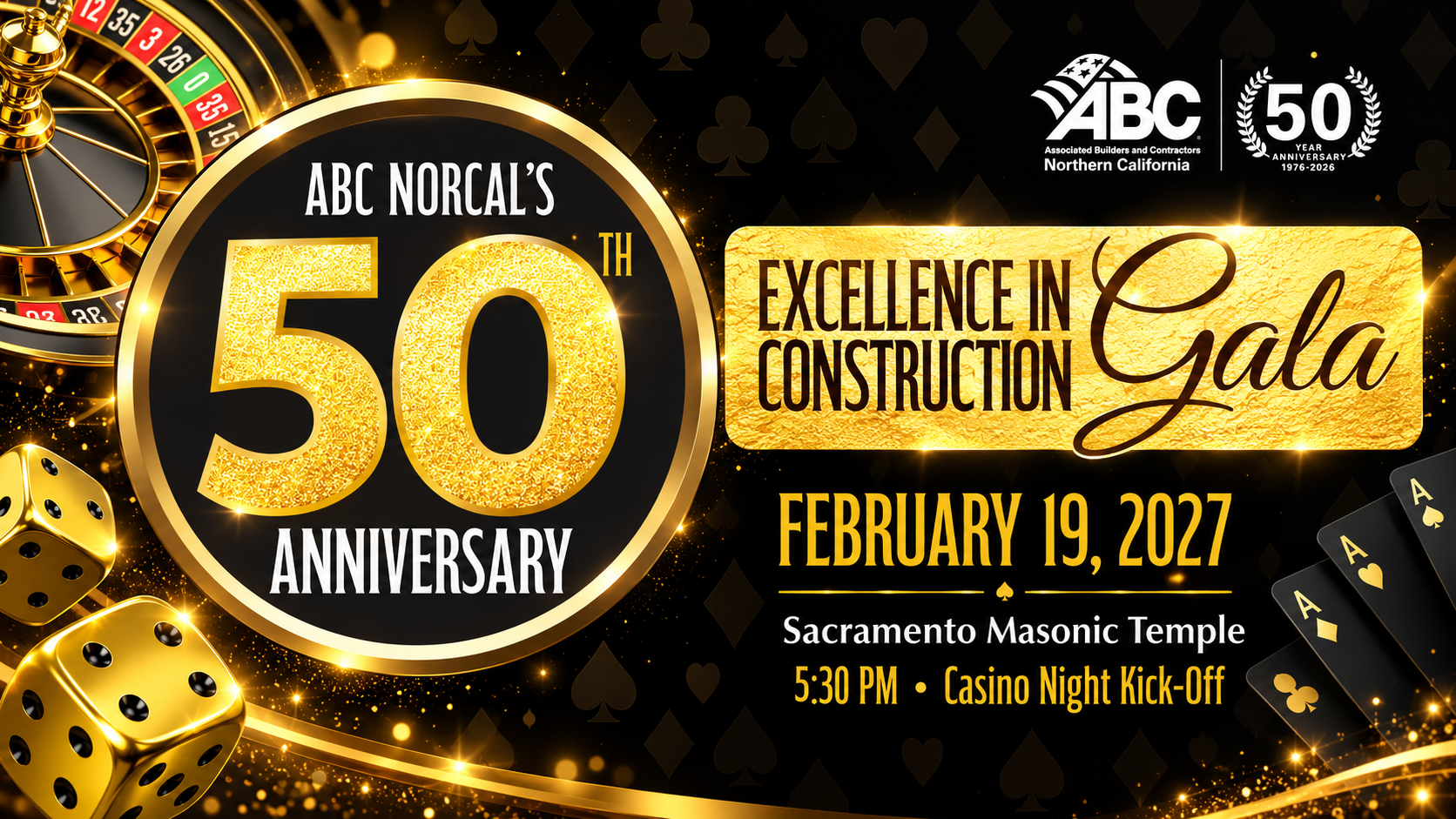 ABC NorCal 50th Anniversary Casino Gala